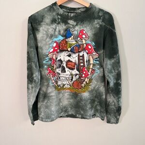 Broken Promises Gnomes Growing Green Tie-dye Long Sleeve T-Shirt